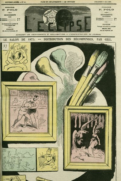 Salon de 1875. غلاف في "L