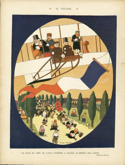رسم توضيحي لأندريه هيلي (1875-1945) في لو رير بواسطة أندريه هيل