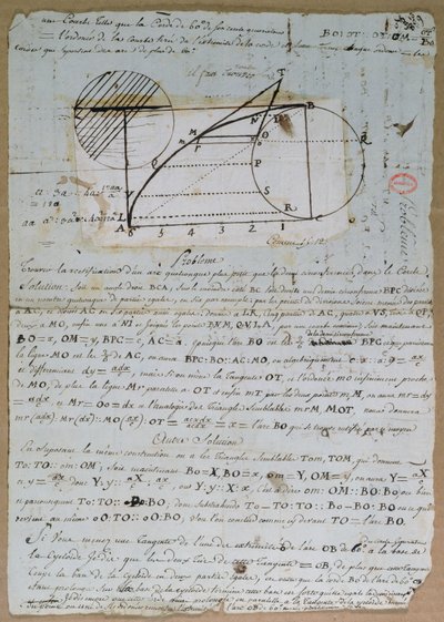 تصحيح قوس الدائرة ، 8 يوليو 1788 بواسطة أندريه ماري أمبير