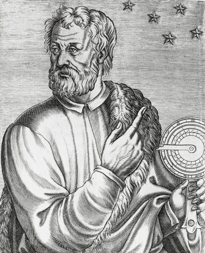 صورة كريستوفر كولومبوس (1451-1506) ، ملاح إيطالي ، نقش من اللوحات الحقيقية وحياة الرجال اللامعين بواسطة أندريه ثيفت