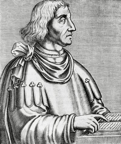 صورة فيليب دي كومينيس (حوالي 1445-حوالي 1512) ، مؤرخ ودبلوماسي ، نقش من Les Vrais pourtraits et Lives des Hommes يوضح بواسطة أندريه ثيفت