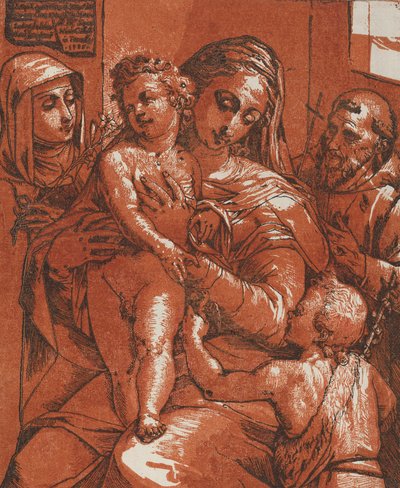 مادونا والطفل برفقة القديسين ، 1585. بواسطة أندريا أندريني