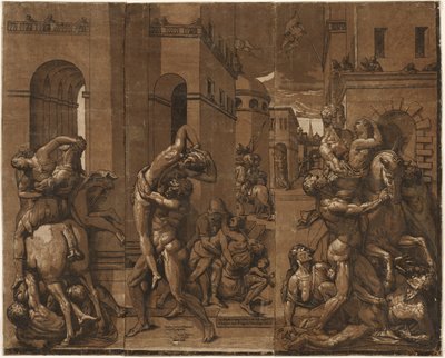 اختطاف نساء سابين 1585. بواسطة أندريا أندريني