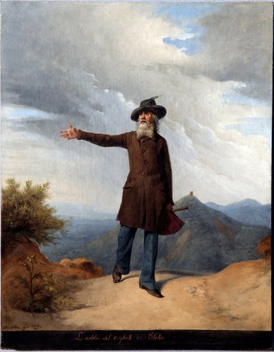 وداع المنفى. مع إجبار جوزيبي مازيني على النفي في سويسرا عام 1831 (صورة بواسطة أندريا غاستالدي