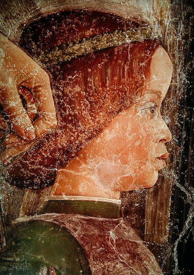 وصول الكاردينال فرانشيسكو غونزاغا ، تفاصيل أحد إخوته الأصغر ، c.1465-74 (تفاصيل 78454) بواسطة أندريا مانتيجنا