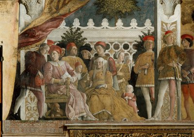 محكمة غونزاغا فريسكو في الكاميرا degli Sposi في Palazzo Ducale في مانتوا ، 1474 بواسطة أندريا مانتيجنا