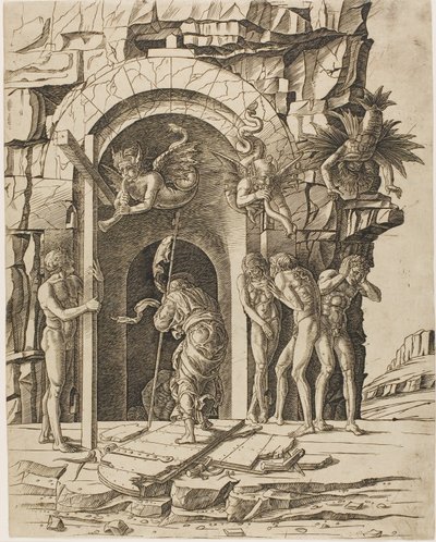 النزول إلى Limbo بواسطة Andrea Mantegna