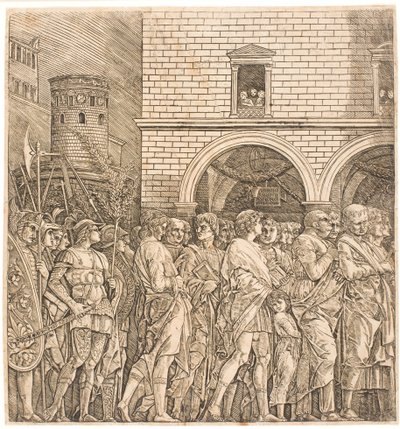 مجلس الشيوخ الروماني يتبع انتصارا بواسطة Andrea Mantegna