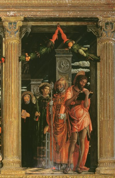تفاصيل San Zeno Altarpiece ، 1456-60 بواسطة أندريا مانتيجنا
