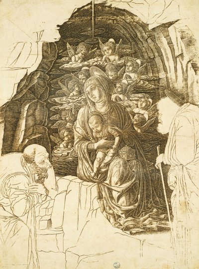 دراسة لعشق المجوس لأندريا مانتيجنا (1431-1506) ، رسم بواسطة أندريا مانتيجنا