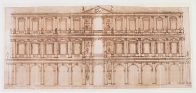 Palazzo Ducale, Venice (pen & ink on paper) بواسطة أندريا بالاديو