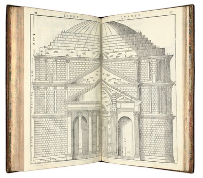 منظران للبانثيون ، 1570 بواسطة أندريا بالاديو