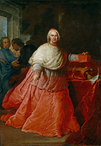 صورة الكاردينال كارلوس دي بورخا إي سينتلاس 1663-1733 ، بعد عام 1721. بواسطة أندريا بروكاتشيني
