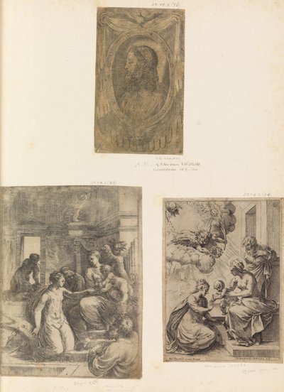 رأس المسيح والعذراء والطفل مع سانت كاترين كاليفورنيا. 1550. بواسطة أندريا شيافوني