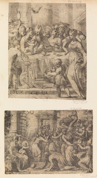 العشق من المجوس ، كاليفورنيا. 1542-46. بواسطة أندريا شيافوني