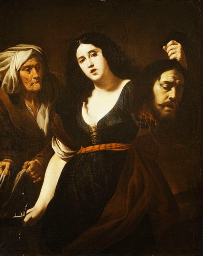 جوديث تحمل رأس Holofernes ، يرافقه خادمة ، c.1625-30 بواسطة أندريا فاكارو