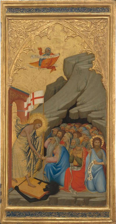 The Descent into Limbo ، c.1380 (درجة حرارة البيض وأوراق الذهب على لوح خشبي) بواسطة أندريا فاني