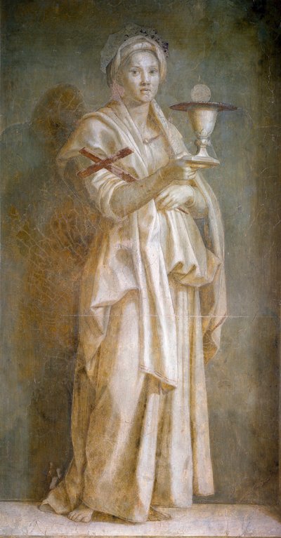 La Faith Fresco بواسطة Andrea del Sarto (1486-1531) 1522 Dim.194x110 cm فلورنسا ، كيوسترو ديلو سكالزو بواسطة أندريا ديل سارتو