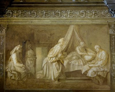 Stories of St John by Andrea del Sarto (1486-1530), fresco, Detail, Cloister of Scalzo, Florence بواسطة أندريا ديل سارتو