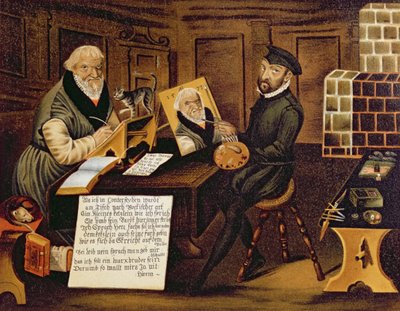 الفنان في الرسم هانز ساكس (1494-1576) بواسطة أندرياس هيرنيسن