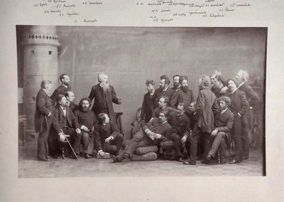 Peredvizhniki The Wanderers ، مجموعة من الفنانين الروس ، 1888 بواسطة أندريه دينيير