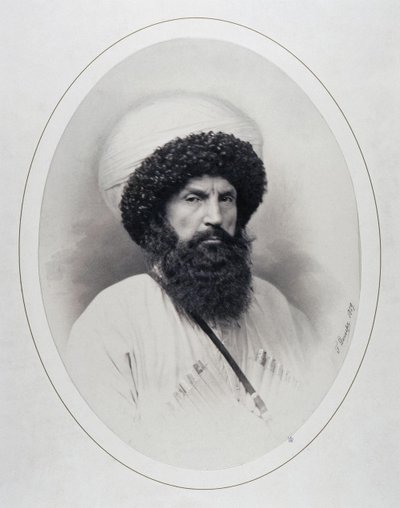 صورة للإمام شامل 1797-1871 ، 1859 بواسطة أندريه دينيير