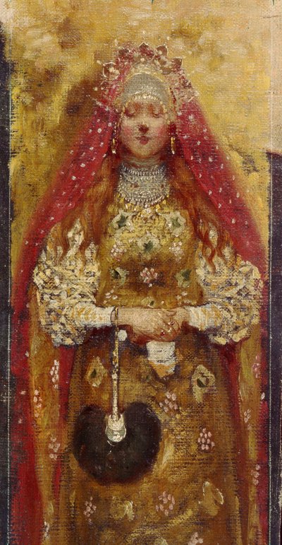 امرأة Boyar (boiard ، boiar). بيع بالتجزئة. لوحة أندريه بتروفيتش ريابوشكين (ريابوتشكين) (1861-1904) ، زيت على قماش بواسطة أندريه بتروفيتش ريابوشكين