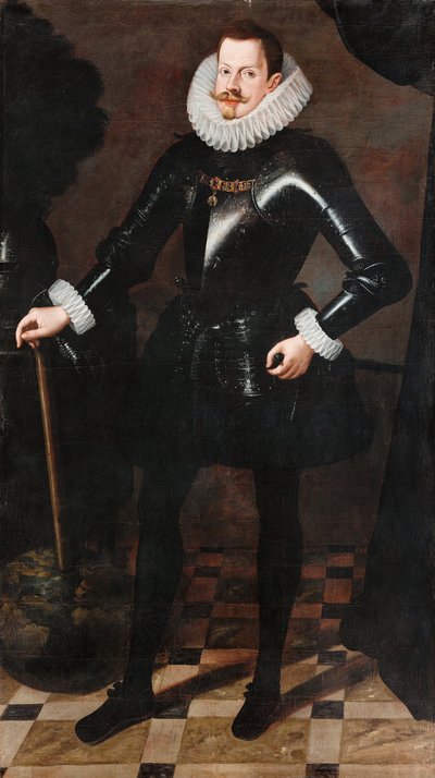 صورة فيليب الثالث لإسبانيا 1578-1621 ، ملك إسبانيا والبرتغال ، ج. 1617 بواسطة أندريس لوبيز بولانكو