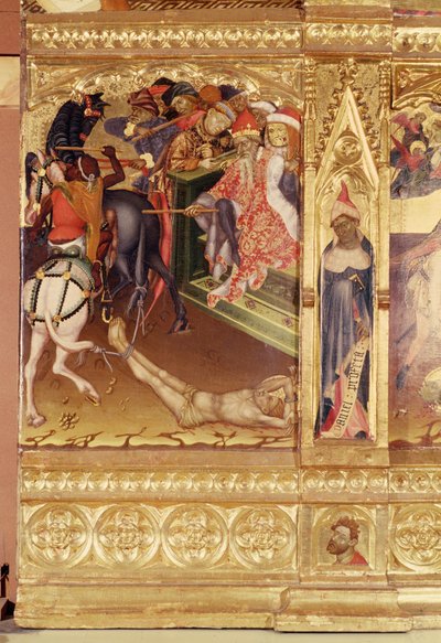 سانت جورج المذبح ، فالنسيا ، ج 1420 (درجة الحرارة والذهب على لوحة الصنوبر) بواسطة أندريس ماركال دي ساس