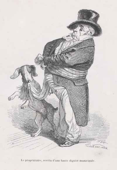 المالك من مشاهد من الحياة الخاصة والعامة للحيوانات ، كاليفورنيا. 1837-47. بواسطة أندرو بست ليلوار