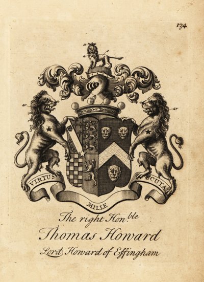 Coat of arms of the Right Honourable Thomas Howard, 2nd Earl of Effingham, Lord Howard of Effingham بواسطة أندرو جونستون