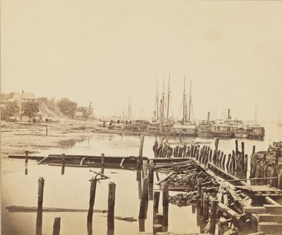 سيتي بوينت ، فرجينيا ، c.1861-1865 (مطبوعة زخرفية) بواسطة أندرو جوزيف راسل