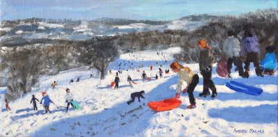 الزلاجة الحمراء ، Allestree Park ، ديربي ، 2016 ، بواسطة أندرو ماكارا