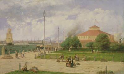 ميناء نيويورك وحديقة القلعة ، 1885 بواسطة أندرو ميلروز