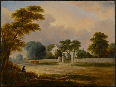 The Bergen Homestead ، 1830s بواسطة أندرو ريتشاردسون