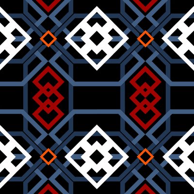 أندلسية هندسية ، 2018 ، رقمية بواسطة أندرو واتسون