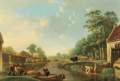 منظر طبيعي للقناة الهولندية بواسطة أندريس فيرميولين