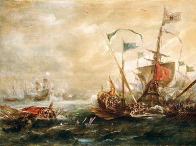 المشاركة الإسبانية مع القراصنة البربر ، النصف الأول من القرن السابع عشر بواسطة Andries van Eertvelt