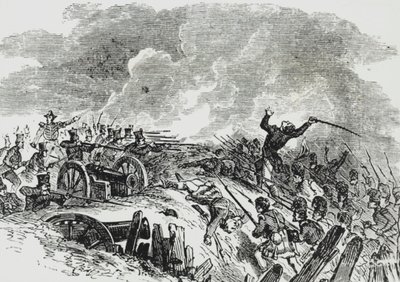 معركة نيو أورلينز (لون ليثو) بواسطة حشيشة الملاك (Attr. To) Kauffmann