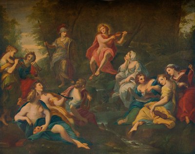 أبولو ومتحف 1772 بواسطة أنجليكا كوفمان