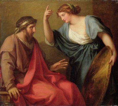 Egeria Handing Numa Pompilius درعه ، 1794 بواسطة أنجليكا كوفمان
