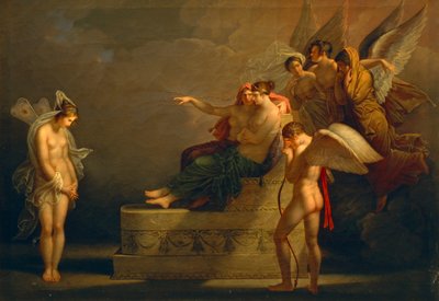 أسطورة كيوبيد والنفسية ، بواسطة أنجليكا كوفمان (1741-1807) بواسطة أنجليكا كوفمان