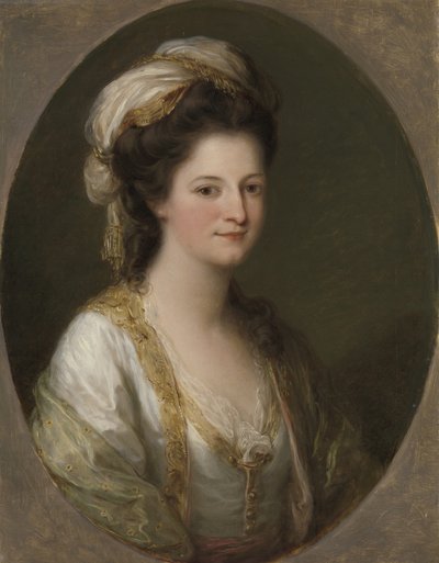 صورة لامرأة ، حوالي عام 1770 (زيت على قماش) بواسطة أنجليكا كوفمان