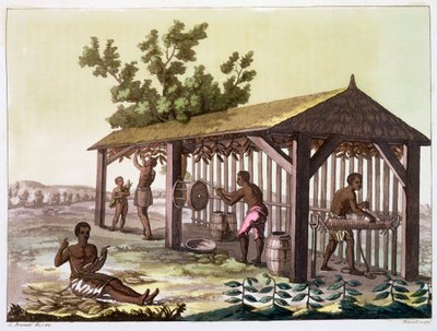 عبيد يعدون التبغ ، فيرجينيا ، الولايات المتحدة الأمريكية. ج 1790 c1820-1839 بواسطة أنجيلو بياسيولي