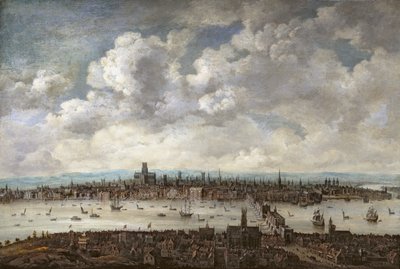 View of London from Southwark بواسطة مدرسة انجلو داتش