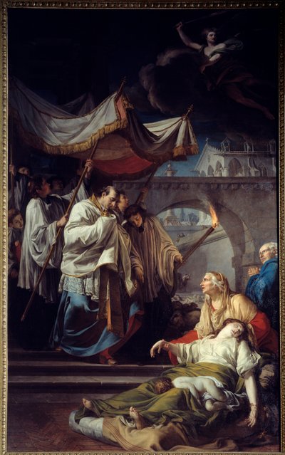 Borromee يتواصل مع الآفات. سانت تشارلز بوروميه (كارلو بوروميو بواسطة أنيست تشارلز غابرييل ليمونير