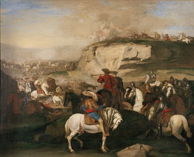 مشهد المعركة ، 1630-39 بواسطة أنيللو فالكون