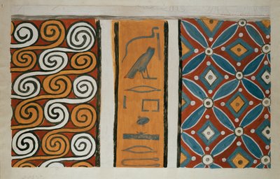 نسخة من الرسم على الحائط من المقبرة الخاصة ٨٢ لأمنمحات ، طيبة الأولى ، ١ ، ١٦٣-١٦٧ ، القرن العشرين بواسطة آنا