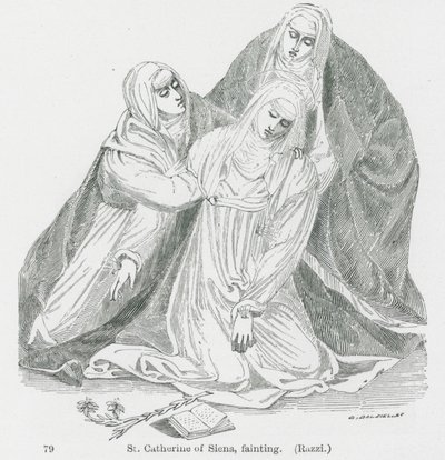 القديسة كاترين أوف سيينا، الإغماء (ليثو) بواسطة 