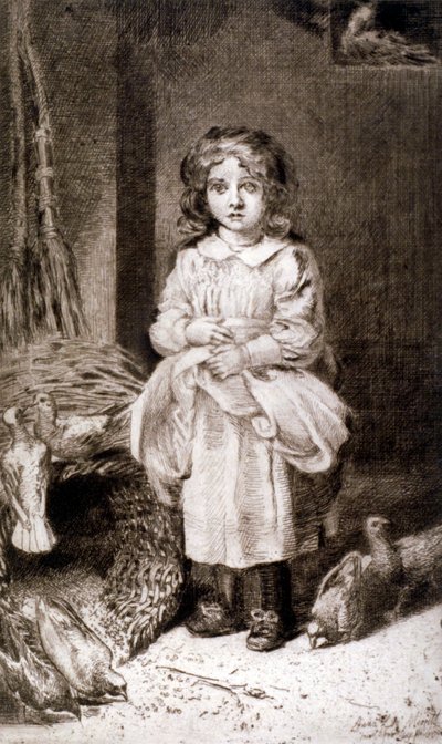 "حمام إطعام الفتاة الصغيرة" ، 1888 بواسطة آنا ليا ميريت